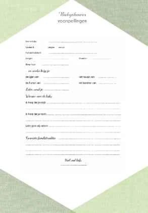 Babyshowerpakket - gender neutraal.