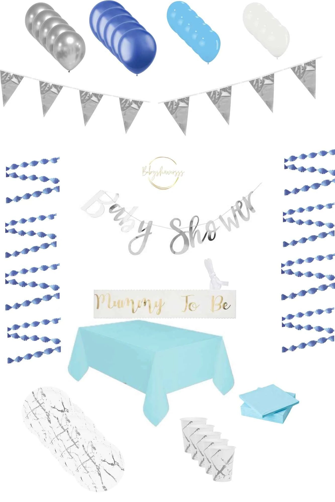 Babyshower versiering - pakket - jongen